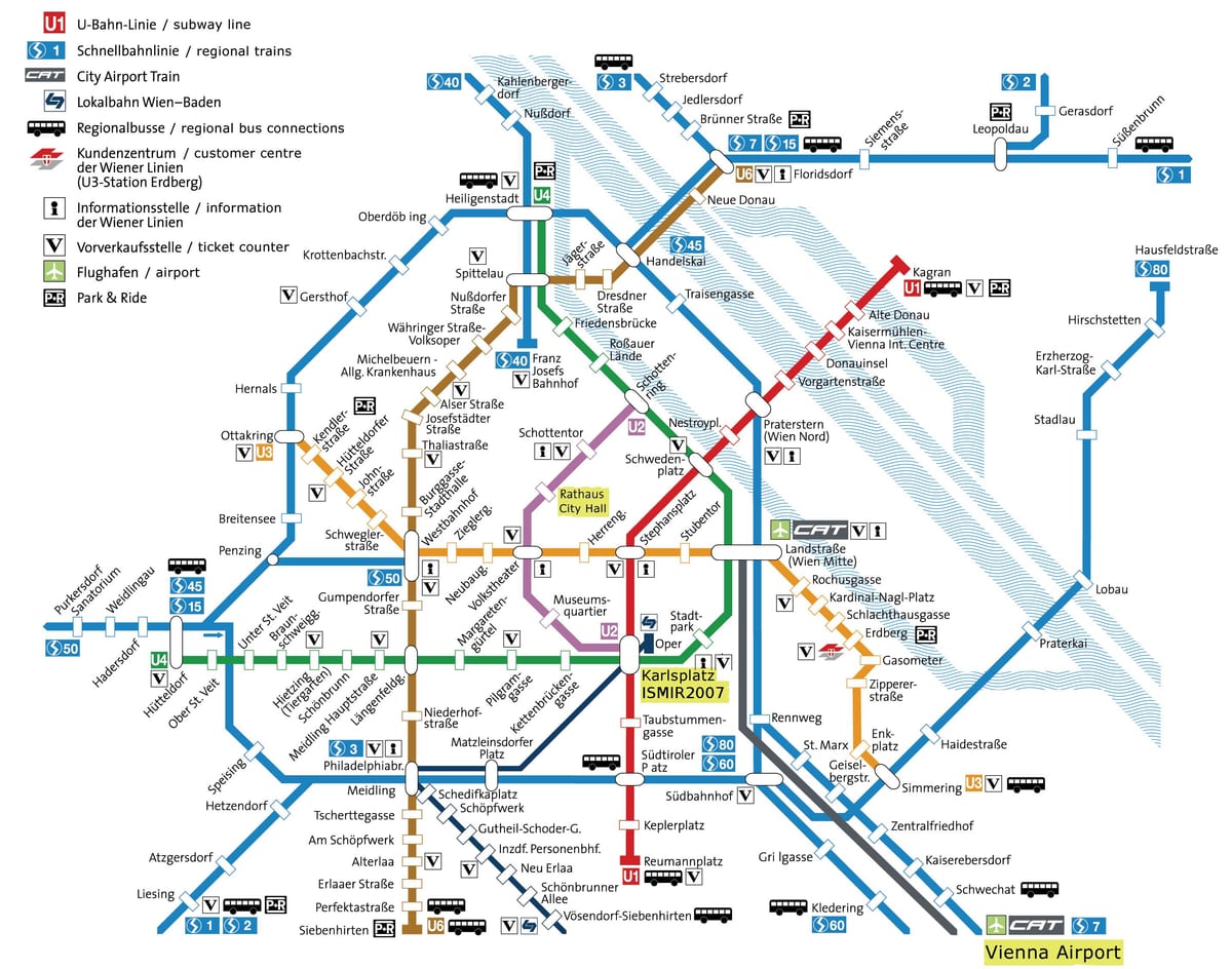 erdberg รถบัสสถานีเวียนนานแผนที่