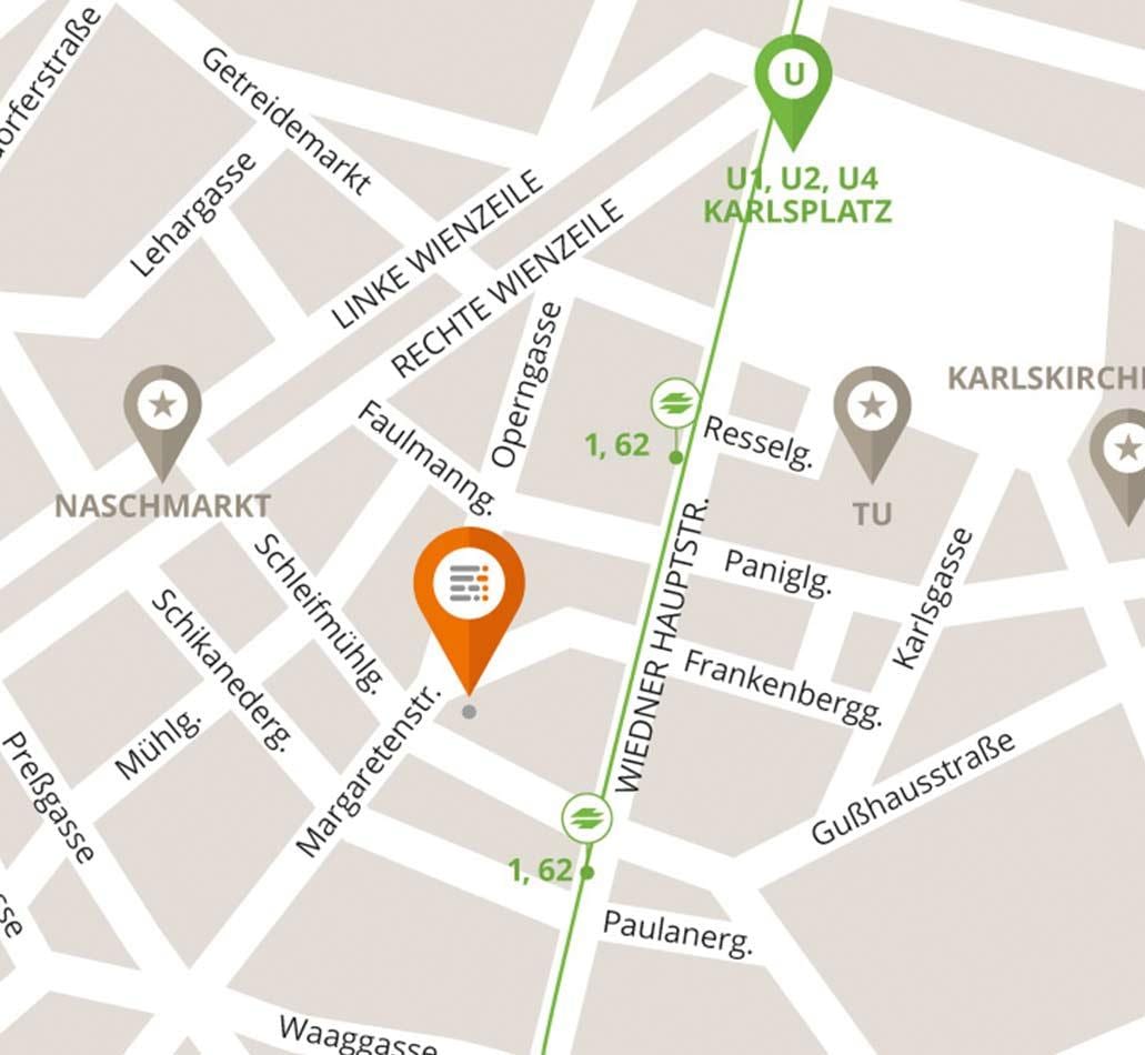 แผนที่ของ naschmarkt เวียนนา