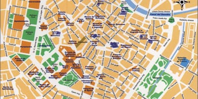 แผนที่ของถนนกลางเวียนนา