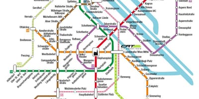 แมวตัวเมืองสนามบินรถไฟเวียนนานแผนที่
