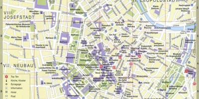 Wien องเมืองบนแผนที่