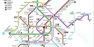 เวียนน่าสถานีรถไฟบนแผนที่
