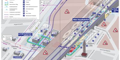 เวียนนา hbf แผนที่