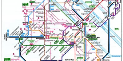 แผนที่เวียนน่าออสเตรียนรถไฟ