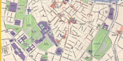 แผนที่ของแผนกร้านในเวียนนา 