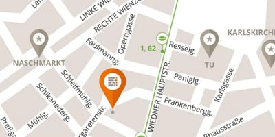 แผนที่ของ naschmarkt เวียนนา 