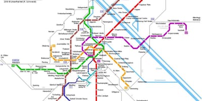 แผนที่ของ uban Wien