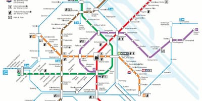Wien s bahn แผนที่